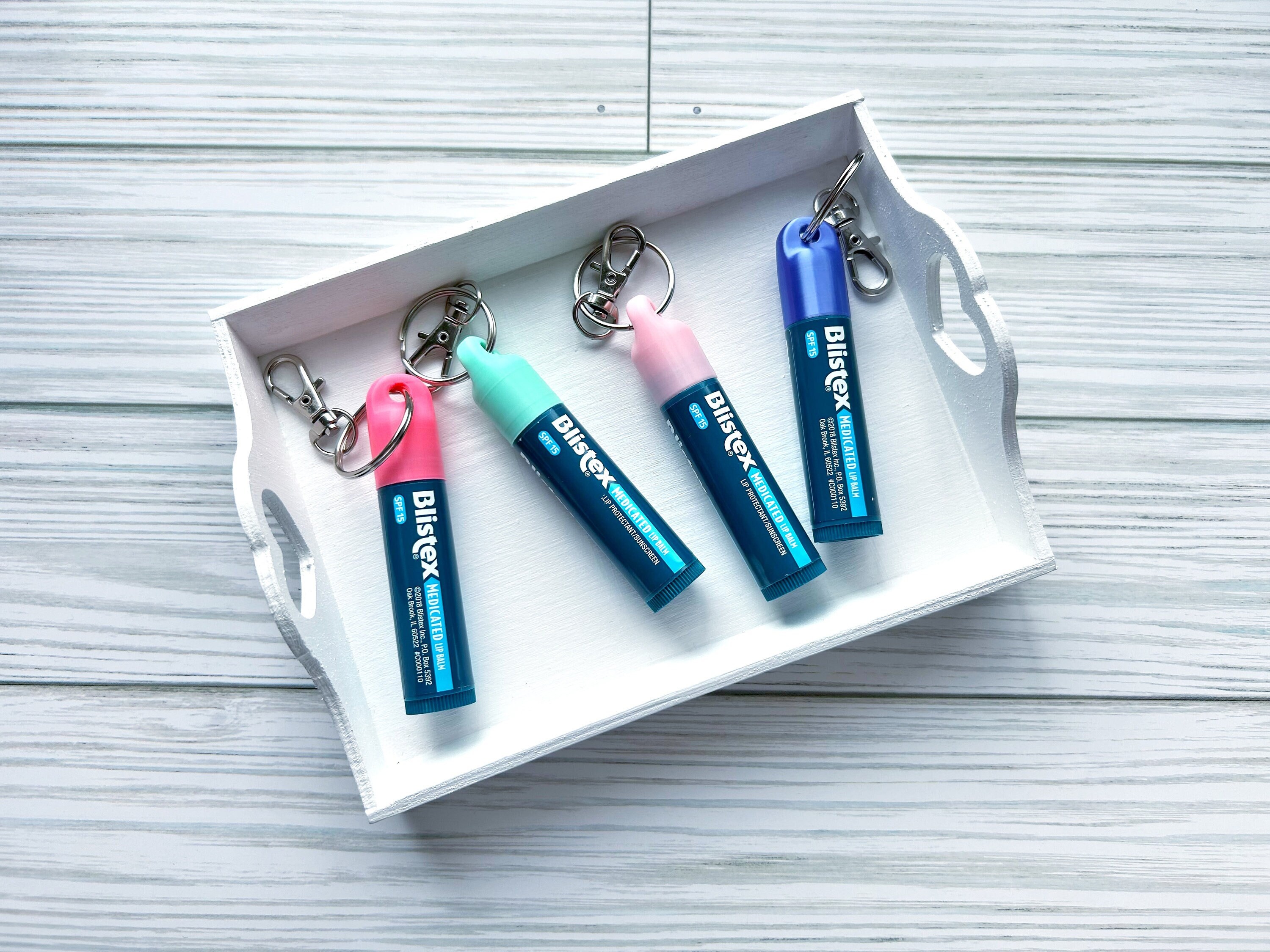 Keychain Cap for Blistex- Lip Balm Holder - Chapstick Keychain