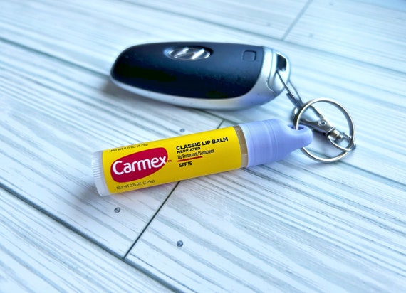 Keychain Cap for Carmex - Lip Balm Holder - Chapstick Keychain
