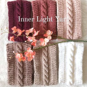 Cable knit Earwarmer, double layer, reversable, Headwear, headband