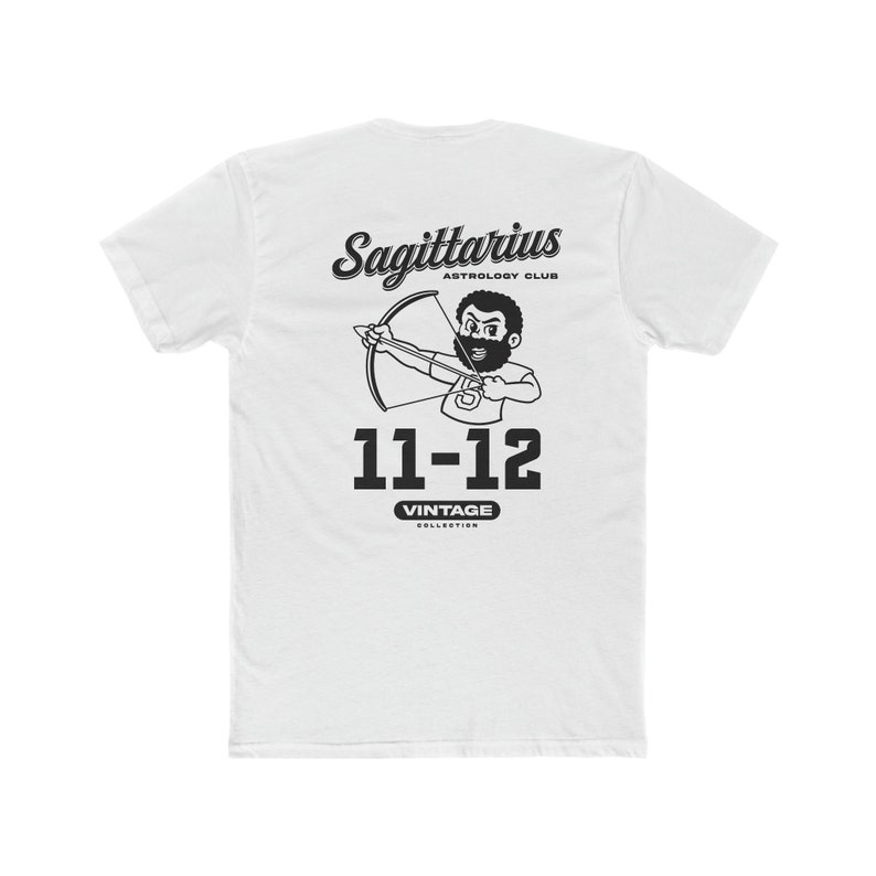 Sagittarius Crew Tee Sagittarius Mascot Zodiac Shirt Sagittarius