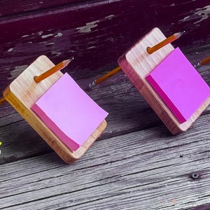 Aus Holz, Post-it, Notiz, Halter, Bleistift, Büro, Geschenk, Schule, Kompakt, Arbeitsplatz, Handgemacht, Schreibtisch, Rustikal