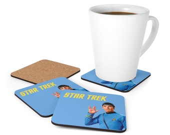 Star Trek Spock Corkwood Coaster Set