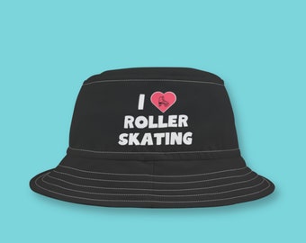 Bucket Hat Roller Skater Gift Hat For Roller Skater Gift Idea For Skater Womens Hat Bucket Hat Gender Neutral Summer Hat