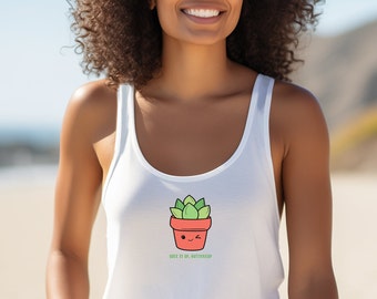 Camisa de mujer divertida, regalo suculento, camisa suculenta, idea de regalo suculenta, amante de las plantas, camiseta sin mangas, regalo del Día de la Tierra, camisa del Día de la Tierra