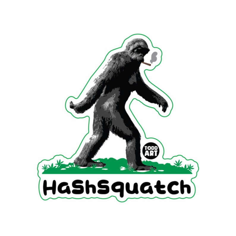 Bigfoot BBQ Grill Crytpid Sasquatch Barbecue Sticker