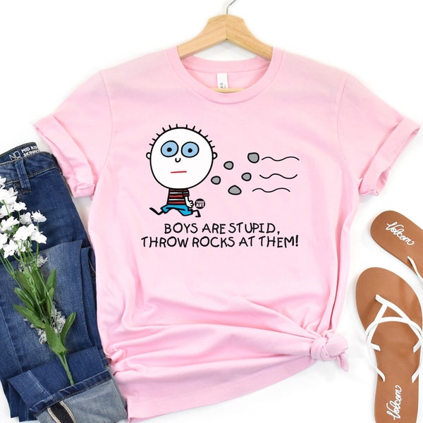 Los niños son estúpidos tirarles piedras camiseta, camiseta de humor para adultos, camisetas de humor sarcástico