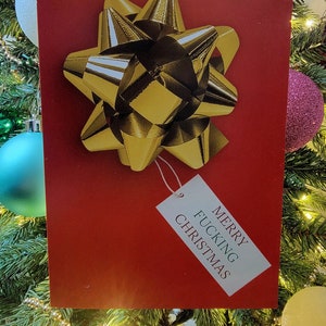 Cartolina di buon Natale del cazzo