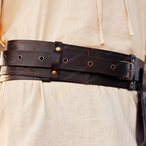 L'VOW Viking Troll Cross Ceinture Médiévale Extra Longue En