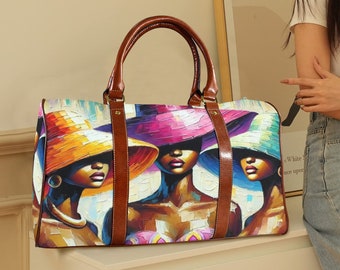 Coach Poppy Madras Plaid Pattern Canvas & Leather Sequined Tote