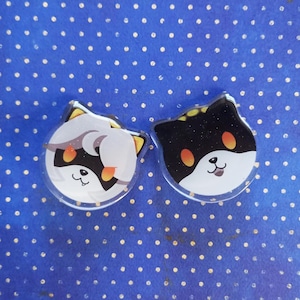 Murder Drones Acrylic Pin Face | Murder Drones acrylic pin | Murder Drones V Cat N Dog