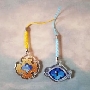 Shadow Milk Cookie Pure Vanilla Cookie Soul Jam Phone Charm | Cookie Run Charm Phone Pendant | Charm Shadow Milk and Pure Vanilla