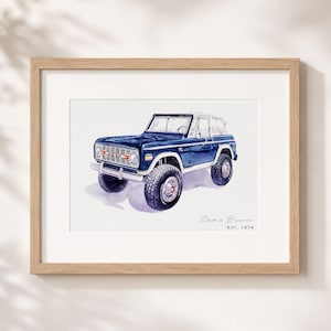 Custom Hand Painted Car Portrait from Photo, Personalized Vehicle Painting, Classic Car Memorial Gift, Gift for Car Lover, Dad Birthday Gift
