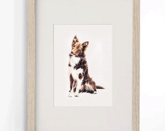 Custom Mini Watercolor Pet Portrait, Dog Portrait From Photo, Hand Painted Pet Portrait, Pet Painting,Custom dog portrait,Pet Memorial Gift