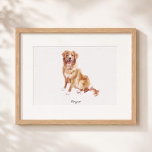 Mini retrato personalizado de mascota en acuarela, retrato de perro pintado a mano a partir de una foto, pintura de mascotas, retrato de gato y perro, regalo conmemorativo para mascotas, regalo para amantes de las mascotas imagen 8