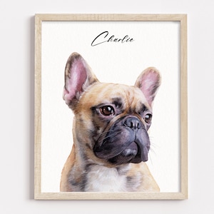 Custom Pet Portrait,Watercolor Dog Painting,Hand Painted from Photo,Original Painting,Pet Portrait,Pet Memorial Gift,Pet loss