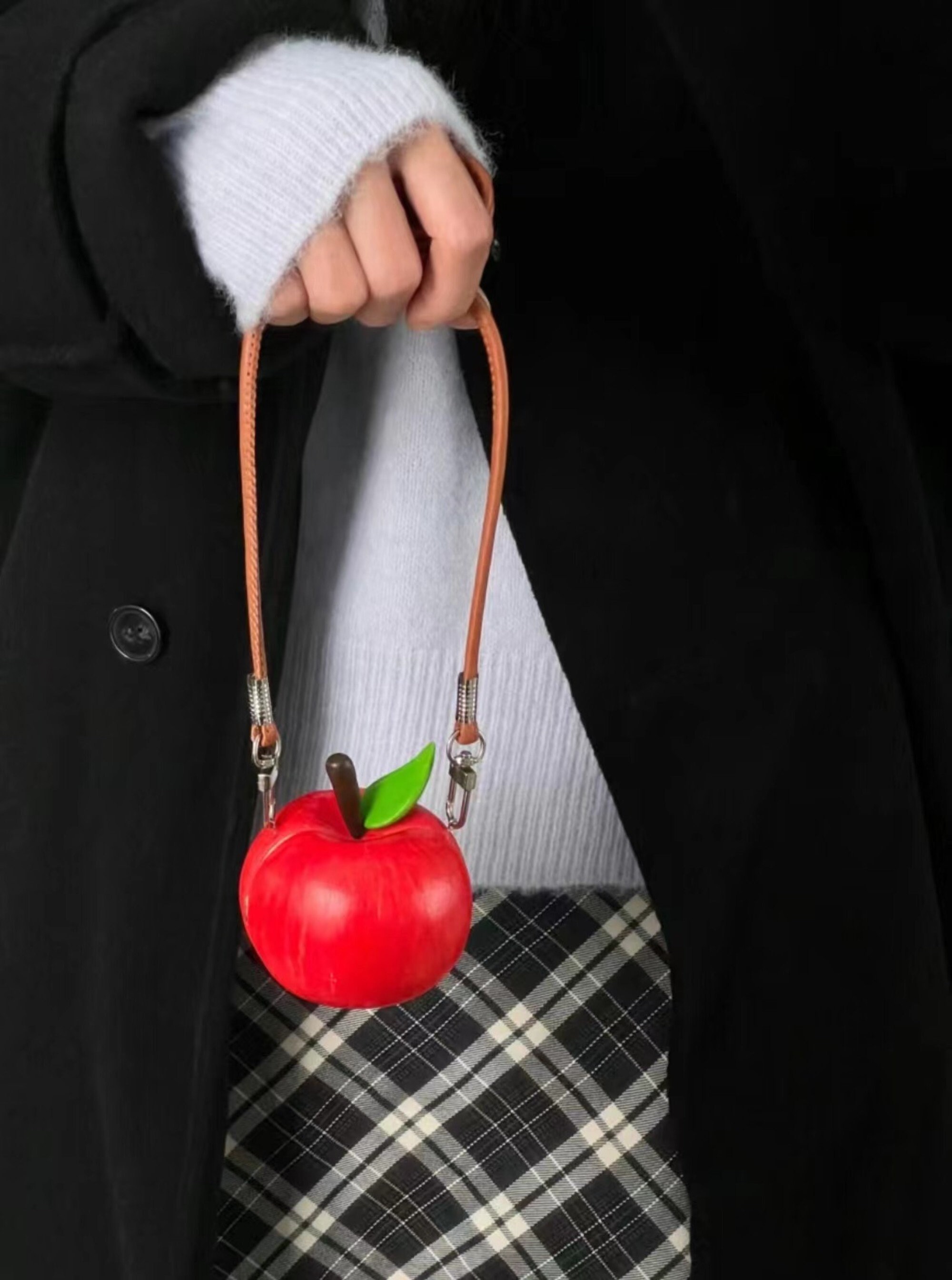 Purely Handmade Apple Decorative Bag Apple Shape Women Crossbody Messenger Shoulder Bags Cute Casual Handbag Purse Etsy Finland