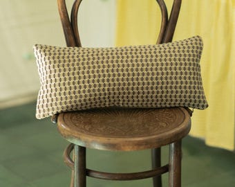 Eclectic Double-Sided Lumbar Pillow 14x14 | Art Deco Geometric Jacquard in Green | Pillow Cases, Covers  Inserts | Pillows | Throw Pillow