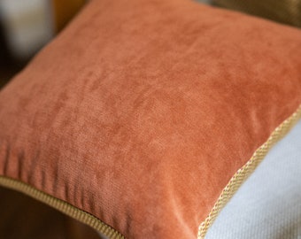 Handmade Autumn Ember Pillow Cover | Plush Mid-Century Modern Accent