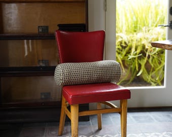 Antique Jacquard Bolster Pillow Cover 6x18 |Geometric Eclectic Design