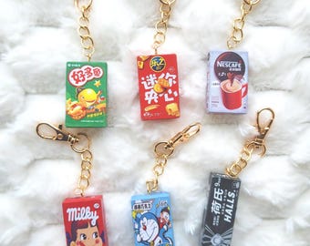 Heisei Retro Realistic food miniature keychains | Juminocore