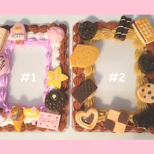 Chocolate themed Decoden toploader, kpop photocard holder READY TO SHIP