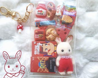 Clear Trinket Pouch | Heisei Retro | Claico Critters Keychain