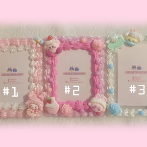 Kawaii decorated toploader | kpop photocard holder | decoden