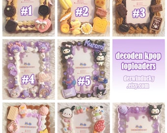 Kawaii Handmade Decoden toploader, handmade decorated sleeve for Kpop photocards