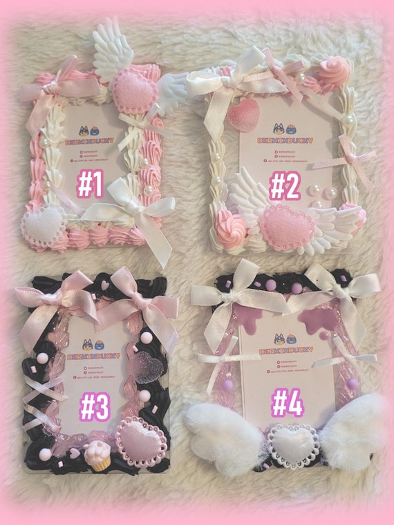Jirai Kei Kawaii Decorated Toploader | Kpop Photocard Holder