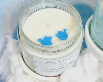 Heaven Scent Linen Scented Candle | Cruetly Free Soy Wax | Angel Number 1989Aesthetic Home Decor | Gifts for Her, Him, Girlfriend, Boyfriend