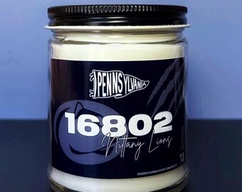 Pennsylvania State Candle, Penn State, Collegiate Collection, University Candle, Vanilla and Cashmere Scented Soy Wax, PSU Nittany Lions
