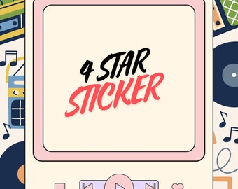 MOGO - 4 STAR STICKER