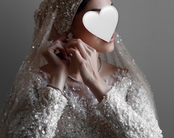 Custom made wedding dress by Lebanese Fashion Designer