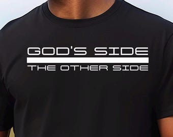 Camiseta "El otro lado de Dios": Camiseta unisex de fe cristiana