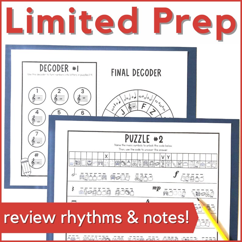 Back to School Music Escape Room Game - Printable Activity for Music Class, Homeschool, Music Camp, or Piano Lessons in August or September image 5
