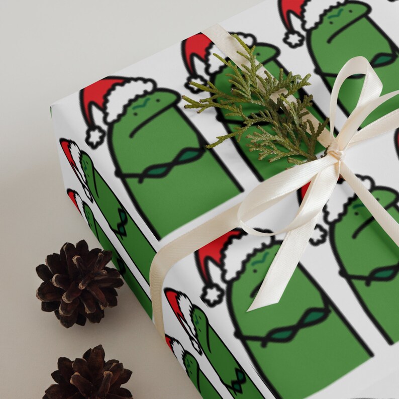 Christmas Pickle Wrapping Paper 