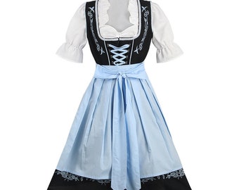 Butler costume Halloween costume Carnival embroidered maid costume short-sleeved dress cosplay cosplay costume servant costume skirt suit