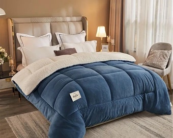 1pc Three-layer Warm Comforter Autumn And Winter Thickened Comforter Bedding