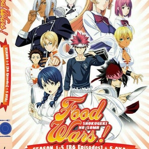 Food! Shokugeki No Soma Season 1-5 Complete Collection Boxset Anime DVD