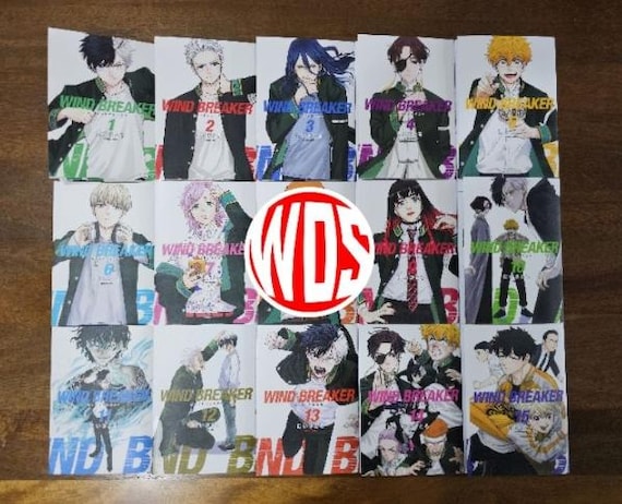 Wind Breaker Manga Volume 1-15 Complete Set English Version