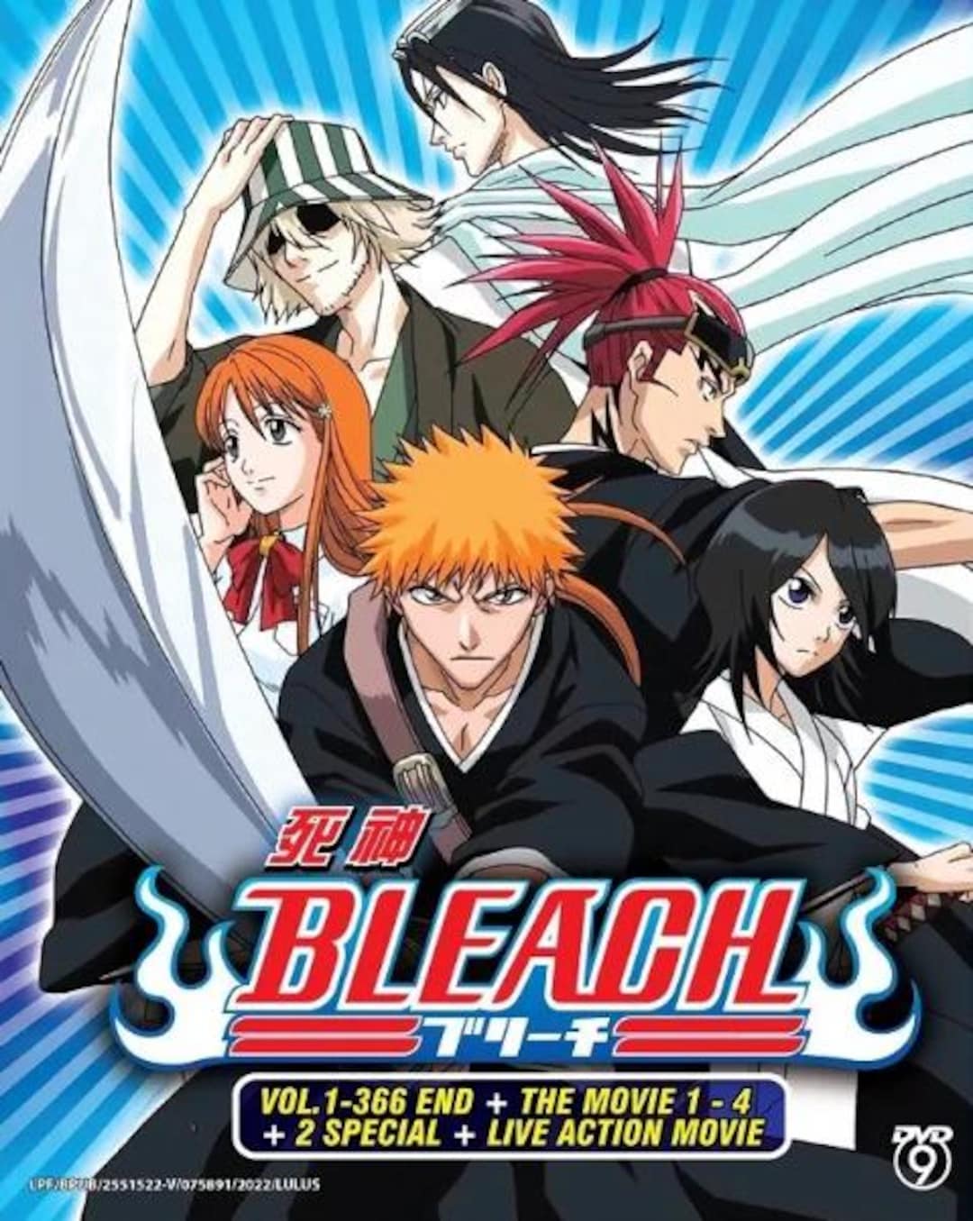 DVD Anime Bleaches Complete Set (1-366 End + the Movie 1-4 + 2