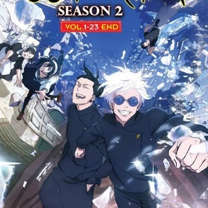 DVD Anime Jujutsus Season 2 TV Series (1-23 End) English Dubbed, All Region