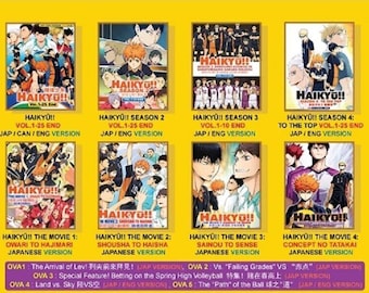 Haikyuu!! Haikyu!! Complete Season 1-4 (4 Movies OVA) Boxset