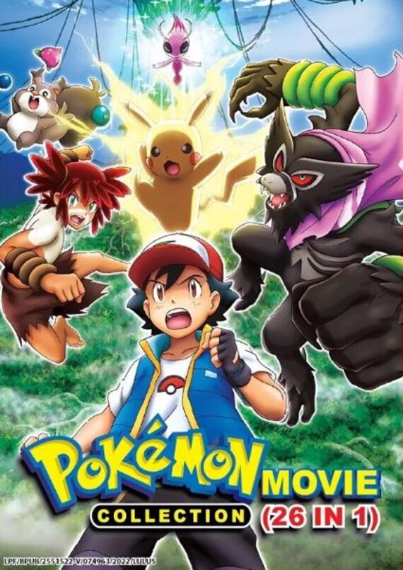 DVD Anime POKEMON Movies Collection Set 2023 Movie 1 26 English Dubbed Subtitle Free Shipping