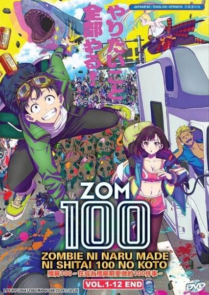 DVD Anime Zom 100: Zombie Ni Naru Made TV Series (1-12 End