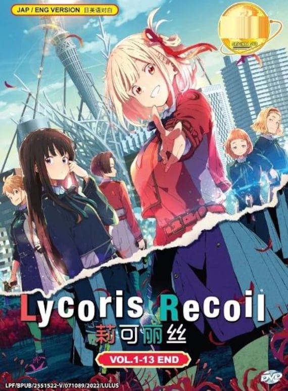 DVD Anime Lycoris Recoil Complete Series (1-13 End) English