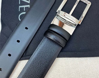 Ermenegildo Zegna Fun Handmade Genuine Leather Belt Valentine's Day Personalized Classic Men's Luxury Belt Father's Day Anniversary Gift