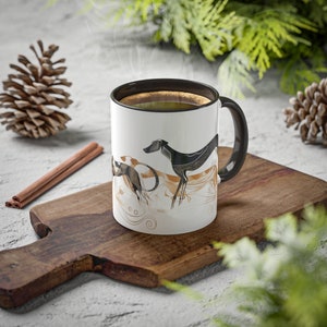 Artsy Greyhound Mugs, Ceramic Mug 11oz