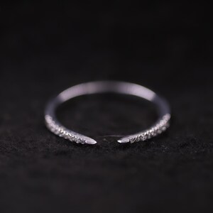 Lab Grown Diamond Open Ring, Full Eternity Band, Stackable Wedding Ring