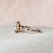 Vintage Distance Pave Set Wedding Ring Band, Oval Cut Moissanite ...